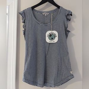 Toad&Co Rufflita Tee, size small